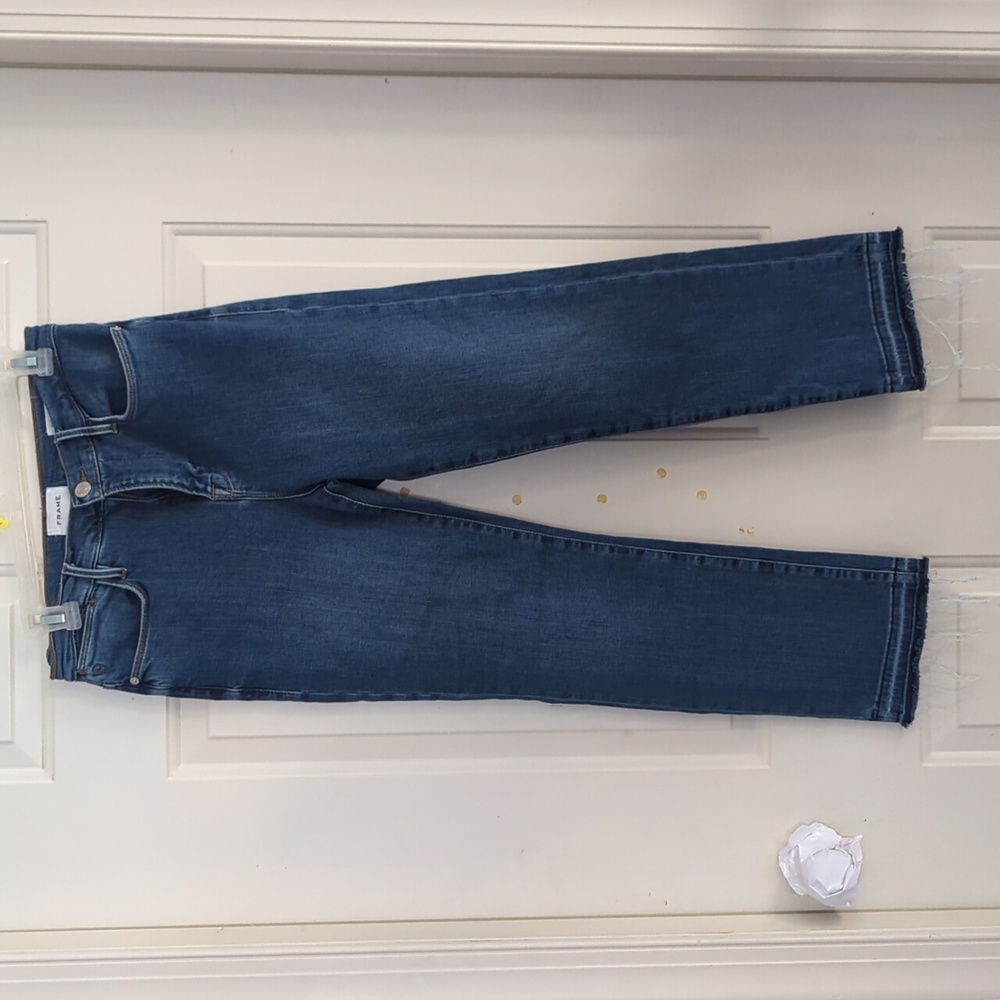 Frame Le High Straight Jeans Medium Wash  Size 29
